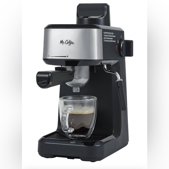 Mr. Coffee 4-Shot Steam Espresso, Cappuccino, and Latte Maker - Picture 1 of 6